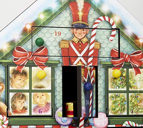 Vermont Christmas Company Toy Shop Wooden Advent Calendar - Countdown to Christmas Year After Year with this Family Heirloom - 15" x 20"