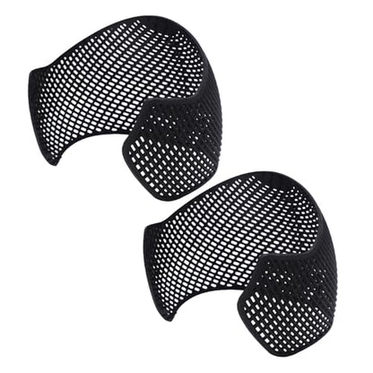 Bewinner Lightweight Hijab Under Scarf Base Layer | 2 Pack Non Slip Hair Grip Band Elastic Headband for Sports Black (Black) - color: Black