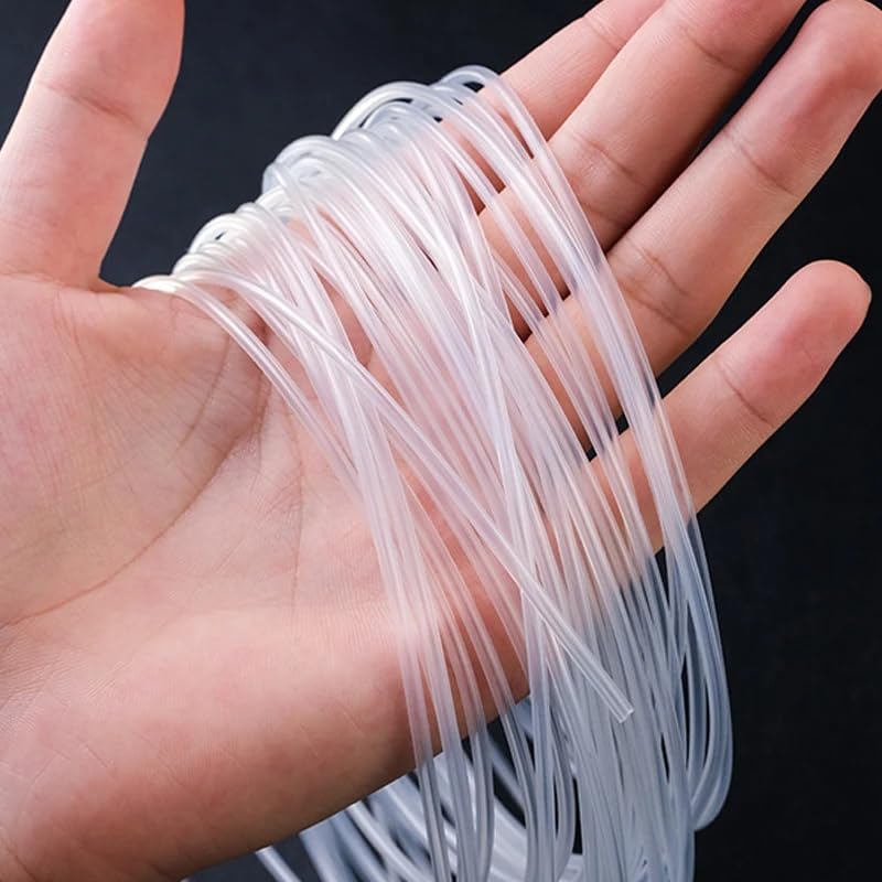 YSIL Silicone Tubing 1/16"ID×1/8"OD 3FT Food Grade Pure Silicone Tube Hose | Flexible High Temp for Home Brewing, Winemaking, Beer Line, Kegerator, Aquaponics, Aquarium - size: 1/16"ID×1/8"OD, style: 3.28 Feet Length
