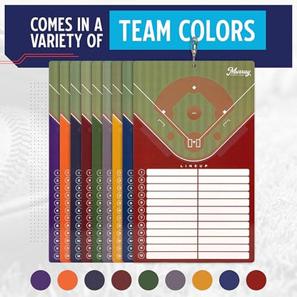 Murray Sporting Goods Baseball Team Colors Dry Erase Coaches Clipboard - style: Blue