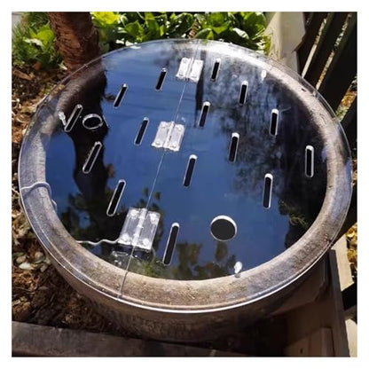 Customizable Acrylic Fish Tank Cover - Anti-Jump Flip-Top Lid, Cat-Proof Design, Airflow Vent, Ideal for Aquariums, Pet Owners & Fish Enthusiasts - size: 75cm/30in