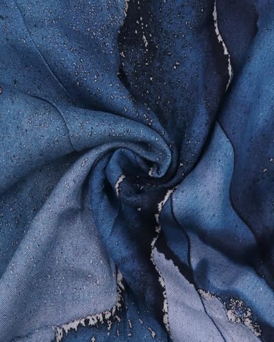 ZGMYC Watercolour Floral Printed Hijab Scarf for Women Soft Modal Cotton Instant Hijab Head Wraps Shawls Long Scarves - color: Color 31