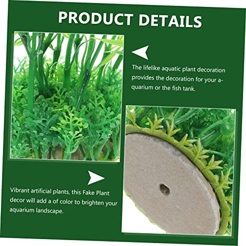 YARNOW Tall Aquarium Decor Fake Plants Natural Aquarium Decor for Desktop Realistic Fish Tank Ornaments