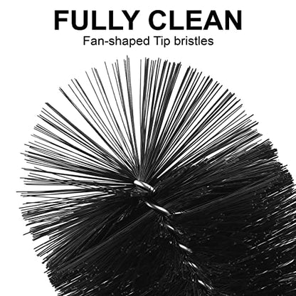 Long Bottle Brush, 15.64 in Bendable Cleaner Brushes for Cleaning Neck Beer Bottles, Wine, Baby Bottles, Water Bottles, Tumblers, Flask, Bird Feeder, Vase, Pipes and Brewing Supplies Black/1Pack - color: Large Black