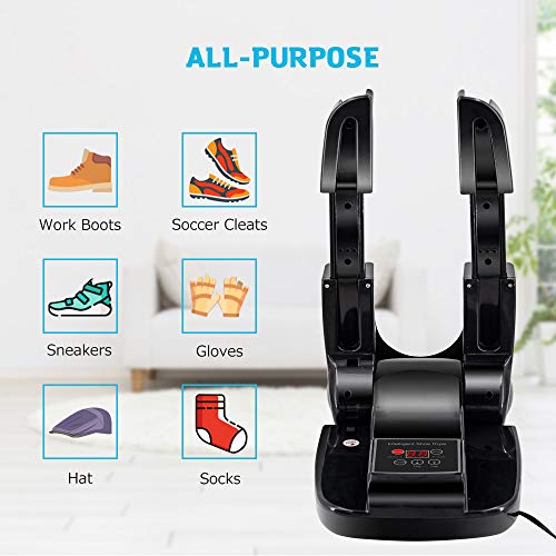 DR.PREPARE Boot Dryer Shoe Dryer Ozone, Glove Dryer & Boot Warmer with Heat Blower for Gloves, Hats, Socks, Ski Boots (Ozone)