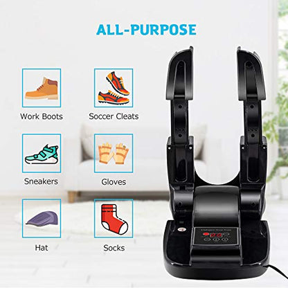 DR.PREPARE Boot Dryer Shoe Dryer Ozone, Glove Dryer & Boot Warmer with Heat Blower for Gloves, Hats, Socks, Ski Boots (Ozone)