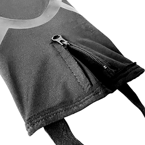 Unbrokenshop.com UNBROKENSHOP Shin Sleeves Pro Black 7mm Neoprene, Weightlifting, Deadlift, Rope Climb, Box Jumps for Men and Women, Single - size: Small-Medium