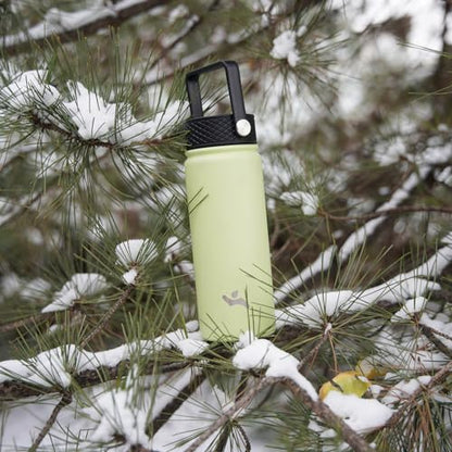 Konokyo 32 oz Insulated Water Bottle Stainless Steel Sport Bottles with 3 Lids,Macaron Green - color: Macaron Green, size: 32 Ounces