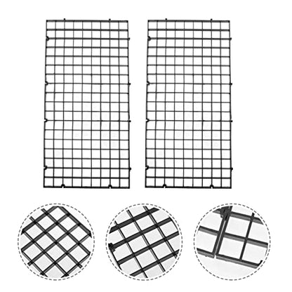 COLLBATH 10pcs Fish Tank Grid Divider Tray Aquarium Separation Net for Breeding and Aggressive Fish Easy Installation Isolation Board for Bottom Use