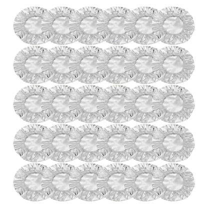 30 Pack Round Aluminum Foil Insulation Sheets, Self-Adhesive Heat Reflective Thermal Insulating Membrane, Waterproof Heat Barrier Pad for Water Tank, Pipe, Kitchen Appliance