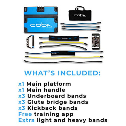 CoBa GLUTE Trainer - Full Home Workout System, Core & Booty Exercise Machine, Resistance Band Full Body Trainer