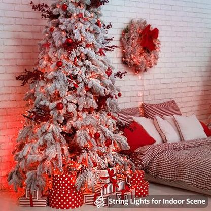 2 Pack 200 LED Battery Operated String Lights, Twinkle Fairy Lights Red - color: Red, size: 2PK(100LED)