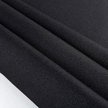 WochiTV Total Blackout Window Film 100% Light Blocking Non Adhesive No Residue Removable Opaque Static Cling Privacy Glass Tint for Home Bedroom Darkening Heat Control (17.5 in x 13.1 Ft) - color: Black, size: 17.5 Inch x 13.1 Feet