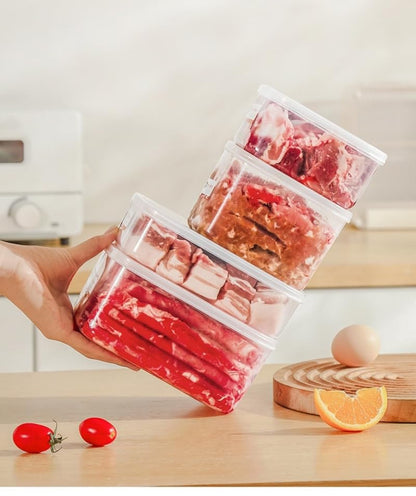 3PCS Produce saver containers for refrigerator(1400ML),Leakproof Food Storage Bins with lids,Fresh Plastic box Keep Fruit Vegetable Fresh longer. - size: 1400ml
