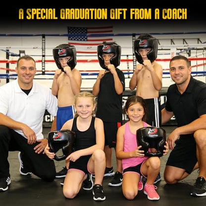 Boxing Headgear 2 Pack for Kids Men Youth, Full Face MMA Sparring Helmet with Adjustable Protection, Easter Basket Stuffers Boxing Face Mask for Boys Gift Ages 8‑12, Muay Thai, Martial Arts Training