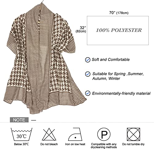 FINIZO Women's Fashion Scarves, Lightweight Cotton Blend Neck Scarves - color: 14