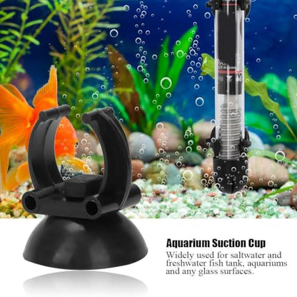20PCS/Set Aquarium Heater Clips Airline Tube Holders Clamps Aquarium Suction Cup Clips Air Line Tubing Black