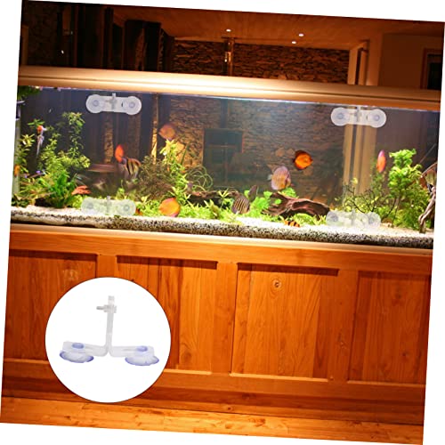 POPETPOP 30pcs Aquarium Divider Clip Fish Tank Support Clamp Cups for Vertical Oblique Isolation of Panels for Fish Breeding Separation