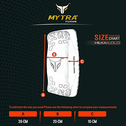 Mytra Fusion Muay Thai Pad Kicking Pads for Martial Arts Kickboxing Muay Thai Shield Karate Punching pad - size: Single