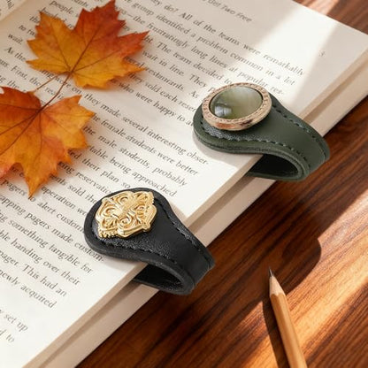 Elegant Design Magnetic Journal Clip, Decorative Bookmark Clips - style: Color Set A 2 Pcs