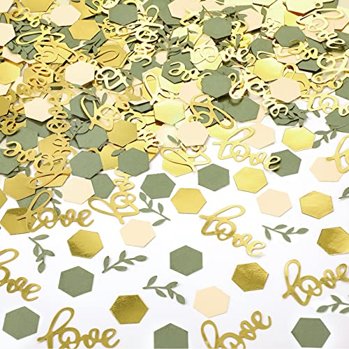 Minatee 400 Pcs Baby Shower Confetti Decorations Table Confetti Dots Gender Reveal Wedding Decor(Classic Color,Wedding Style) - style: Wedding Style