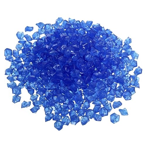 MECCANIXITY 1000pcs Glow Rocks 8-10mm Glow Pebbles Decoration in The Dark Luminous Stones Decor DIY Decorative Dark Blue for Garden, Potted Plant, Fish Tank - color: Dark Blue