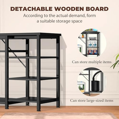 GRLEAF 40-50 Gallon Aquarium Stand: 900LB Capacity, Built-In Power Outlets, 3-Tier Shelves for Fish Tank Accessories Storage, Heavy-Duty Steel/Wood Hybrid for Fish & Reptile Tanks | Excludes Tank - size: 40-50 Gallon