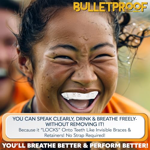 Bulletproof MMA & Boxing Mouth Guard: Thinnest Most Breathable Mouthguard! | 3X Stronger for Fighting: Boxing, Martial Arts, Muay Thai, Taekwondo, Sparing, Jiu Jitsu etc. Men & Women. Braces Option too! - color: Clean White, size: FIGHTING