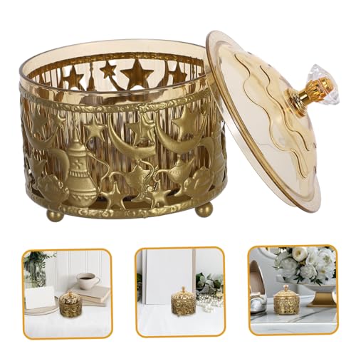 Eid Mubarak Treat Celebration Box Ramadan Candy Storage Jar Sweets Tray for Kitchen Decor