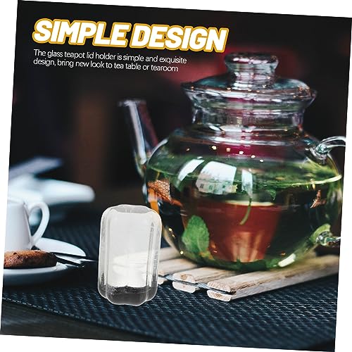 PRETYZOOM Tea Ceremony Lid Rack Glass Bowl Holder for Decorative Teapot Tea Kettle Lid Stand