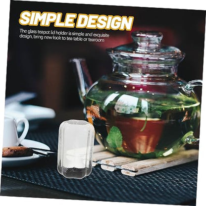 PRETYZOOM Tea Ceremony Lid Rack Glass Bowl Holder for Decorative Teapot Tea Kettle Lid Stand