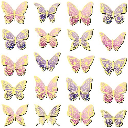 TaoBary 40 Pieces Butterfly Magnetic Bookmarks Bulk, Cute Locker Magnets Page Markers, Back to School Supplies for Classroom Students Teachers Gifts Book Lovers Reading Bulletin Board Decor(Novel) - style: Novel