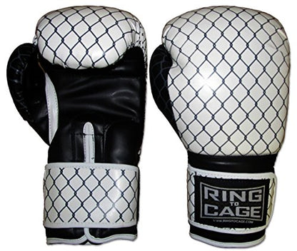 Gym Training Stand-Up Boxing Gloves - color: Cage Printed, size: Regular weighs 12oz
