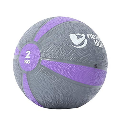 Medicine Balls Rubber Medicine Ball, Aerobic Core Training Elastic Fitness Ball, 1KG/2KG/3KG/4KG/5KG/6KG/7KG/8KG/9KG/10KG (Size : 2kg/4.4lbs) - size: 2kg/4.4lbs
