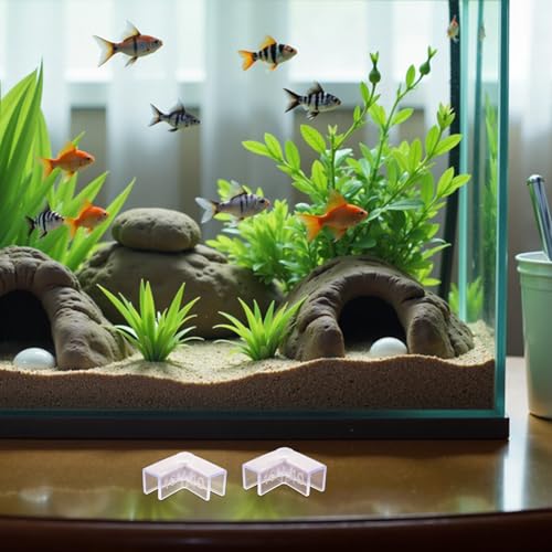 Ipetboom 25pcs Aquarium Glass Corner Protectors 10mm L-Shaped Edge Guards Fish Tank Safety Bumpers and Furniture Protection