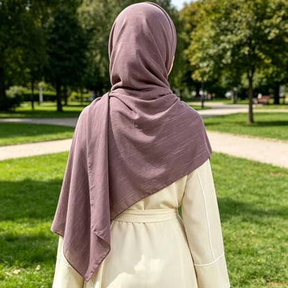 Women Hijab Chiffon Head Scarf Lightweight Shimmer Scarves Crepe Wedding Shawls and Wraps for Evening Dresses Shiny - color: Mauve