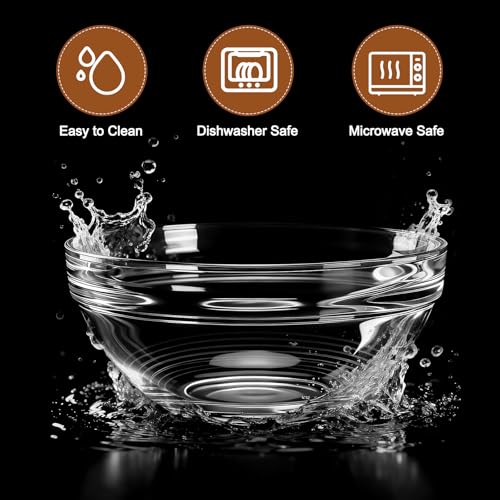 Replacement Glass Bowl for Feoyoho 5.5in Feeder Stand – 34 oz / 4.2 Cups (Replacement Only), Dishwasher & Microwave Safe - size: For 5.5ʺ Tall Stand (Medium, 34 oz)