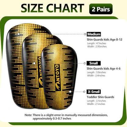 Mini Shin Guards Soccer Kids,Small Protective Gear with Fixed Straps | 2 Pairs Small Tiny Shin Pads Match Equipment Protective Tiny Shin Guards Soccer for All Ages - color: Golden Stars, size: M(H: 4.5 in,W: 2.9 in)