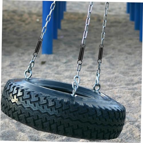 1Set Heavy Duty Porch Swing Spring Set Durable Metal Kit with Rotation Adapter Ring for Comfortable Hanging Chairs Hammocks Punching Bags for Use