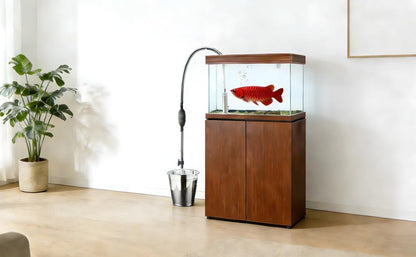 3.0 m Fish Tank Water Changer, Aquarium Vacuum Gravel Cleaner with Flow Regulator, Extendable Siphon, Duckbill Suction Head, Fixed Clip, Screen Grid for Fish Tank Cleaning