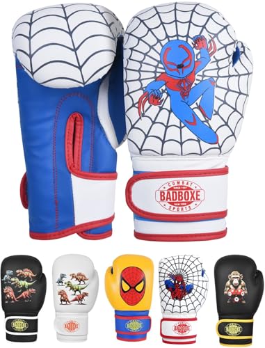 Boxing Gloves 6oz | Boxing Gloves for Kickboxing Muay Thai MMA | Bag Gloves for Punching Bag - color: White/Blue/Red