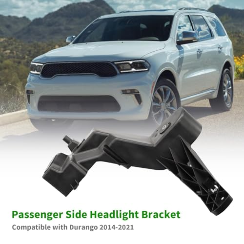 Right Side ligHeadht Bracket Compatible with Durango 2014-2024 | CH1221119 68227826AA Black