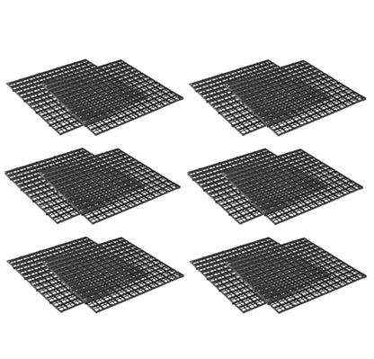12 Pack 12inch（30cm） Square Aquarium Bottom Filter Mesh Partition Dividers Grid Plate Fish Tank Divider Plastic Egg Crate, Aquarium Filter Bottom Tray, Grid Isolation Board Partition