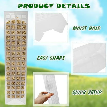 10 Pcs 15 Inches Plastic Moss Pole for Plants Monstera Set with 5 Pcs Velcro Strips for Climbing Plants Plant Support for Indoor Plants Garden Ties with Sphagnum Moss