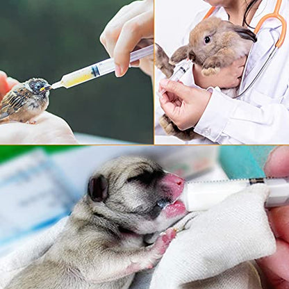 15 Pack-20ml Plastic Feeding Syringe with Cap,Individually Packge Sealed,Measuring Liquid Syringe Suitable for Industrial Scientific Labs Animal Husbandry
