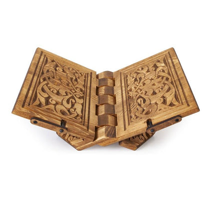 Wooden Portable Book Stand | Adjustable Reading Table | Cookbook Holder | Laptop, Notebook Stand | Dictionary Stand