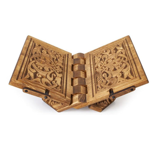 Wooden Portable Book Stand | Adjustable Reading Table | Cookbook Holder | Laptop, Notebook Stand | Dictionary Stand