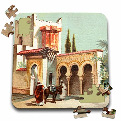 3dRose Arabian Style House Morocco Home Moroccan Arab Architecture Art - Puzzles (pzl-371853-2)