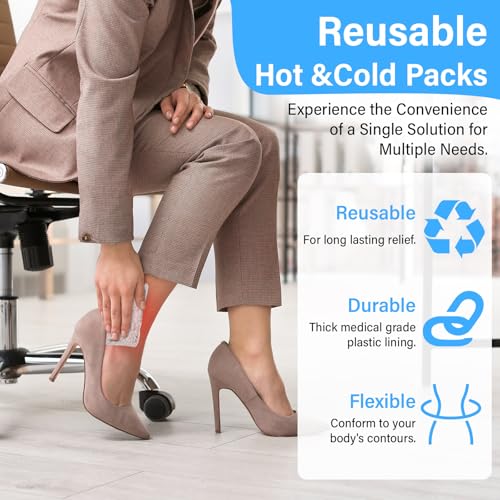 TrelaCo 30 Pack Clear Small Ice Packs for Injuries Reusable Mini Boo Boo Gel Bead Ice Pack Soft Cold Packs Cold Hot Compress for Pain Relief Wisdom Teeth Breastfeeding, Tired Eyes Face Neck - color: Clear