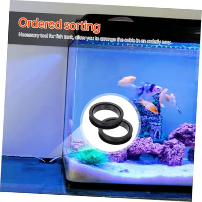 20pcs Aquarium Wire Cable Hole Covers for Fish Tank Base Cabinet Cord Management Wire Organizer for Clean and Tidy Aquariums